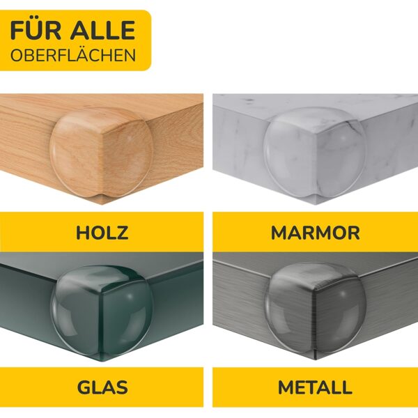 12 Silikon Eckenschützer - entschärft spitze Ecken für Baby´s