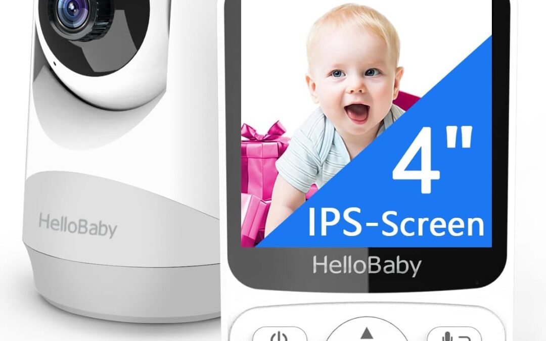 HelloBaby Video-Babyphone – Schwenkbare Kamera & IPS-Bildschirm