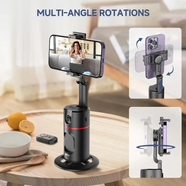 Auto Face Tracking Telefonhalter – 360° Rotierend – Bild 4
