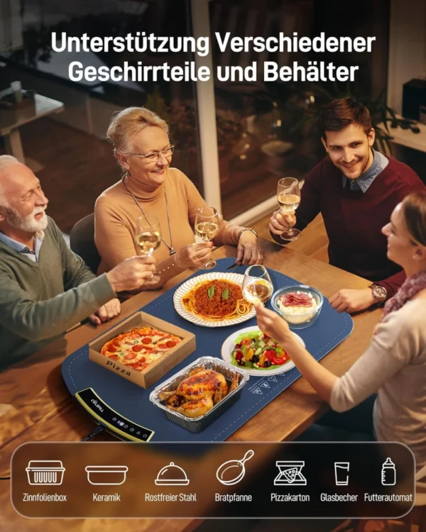 Warmhalteplatte, faltbare Speisenwärmer