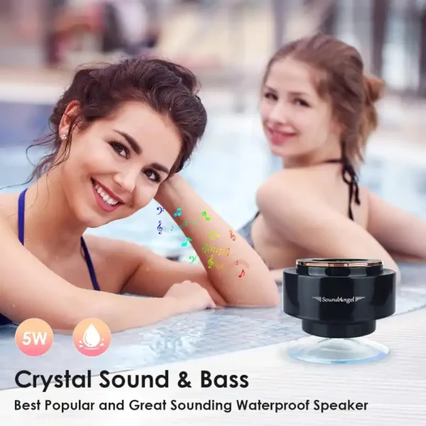 Bluetooth Duschlautsprecher – IPX7 Wasserdicht, 5W Kristallklarer Klang, 15h Spielzeit – Bild 2
